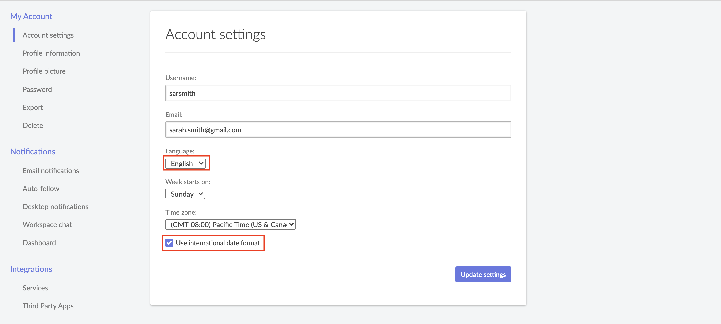 Db Date Format Example